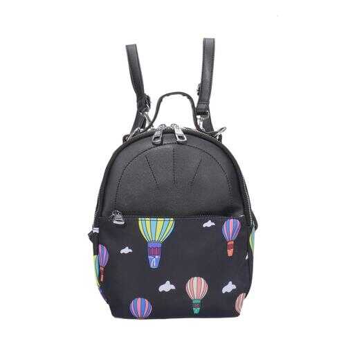 Рюкзак женский OrsOro DS-0021 воздушные шары на черном в Wildberries