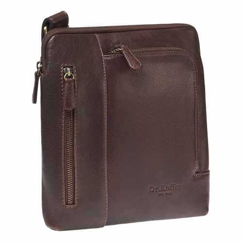 Сумка через плечо мужская Dr.Koffer M402601-245 коричневая в Wildberries