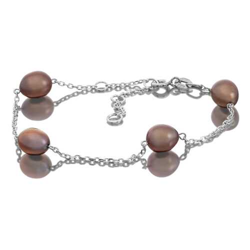 Браслет женский L'attrice из коричневого жемчуга 53659013 р.20 в Wildberries