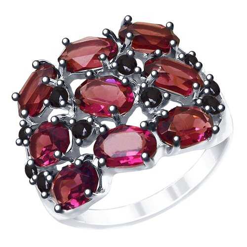 Кольцо женское SOKOLOV из серебра с кристаллами Swarovski и фианитами 94012683 р.17 в Wildberries