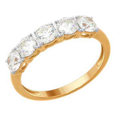 Кольцо женское SOKOLOV из серебра со Swarovski Zirconia 89010076 р.17 в Wildberries