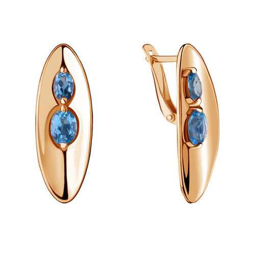 Серьги Aquamarine 4721805.6 в Wildberries