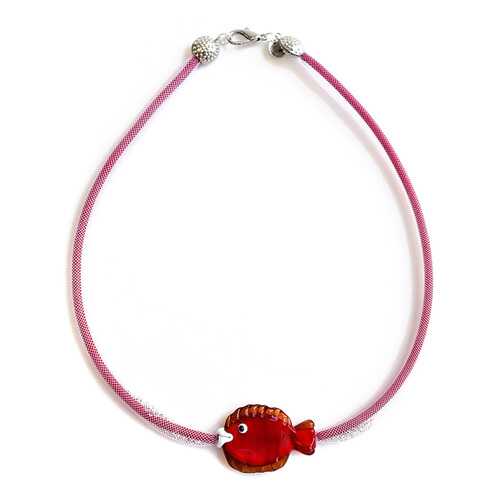 Колье женское Divetro 82550 красное в Wildberries