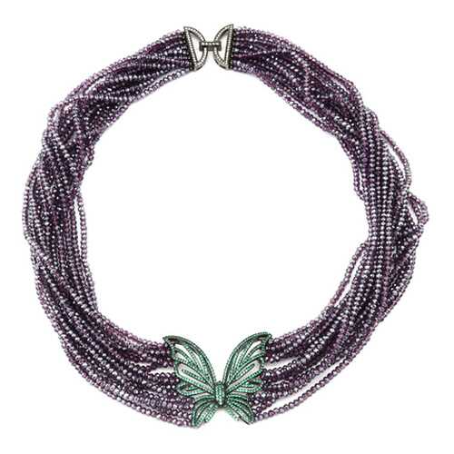 Колье женское DONNA LORENA РКЛ400003 фиолетовое в Wildberries