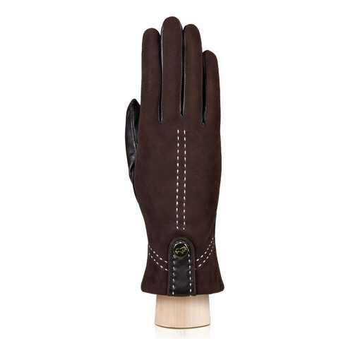 Перчатки женские Labbra LB-2955 коричневые 6.5 в Wildberries