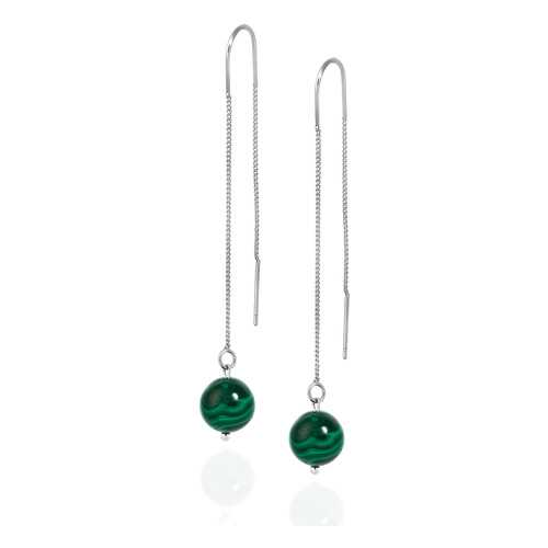Серьги L'attrice 54666147 зеленые в Wildberries
