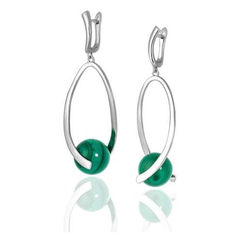 Серьги L'attrice, вставка малахит, артикул 54666070 в Wildberries