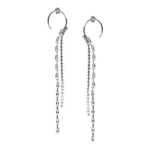 Серьги женские Herald Percy 21663 серебристые в Wildberries