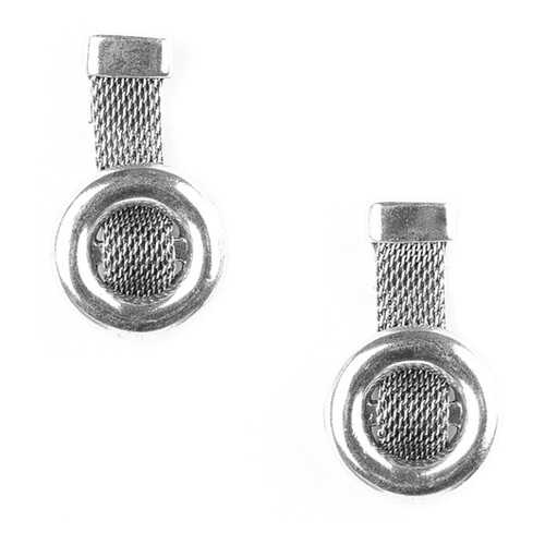 Серьги женские ORI TAO OT-12-29161 серебристые в Wildberries