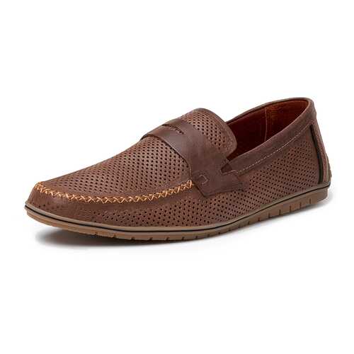 Мокасины мужские Alessio Nesca G584 коричневые 44 RU в Wildberries