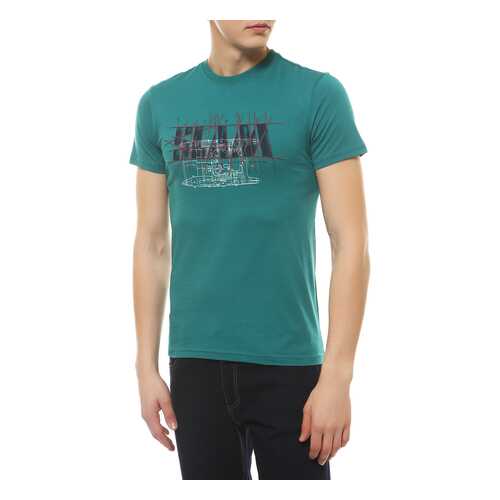 Футболка мужская SLAM S112469S00 зеленая XL в Wildberries
