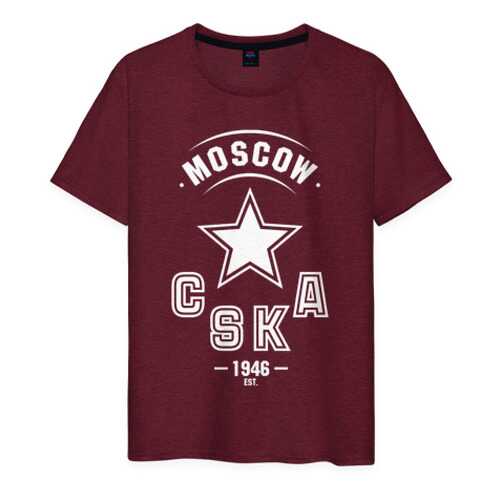 Футболка мужская ВсеМайки 1741187 бордовая XS в Wildberries