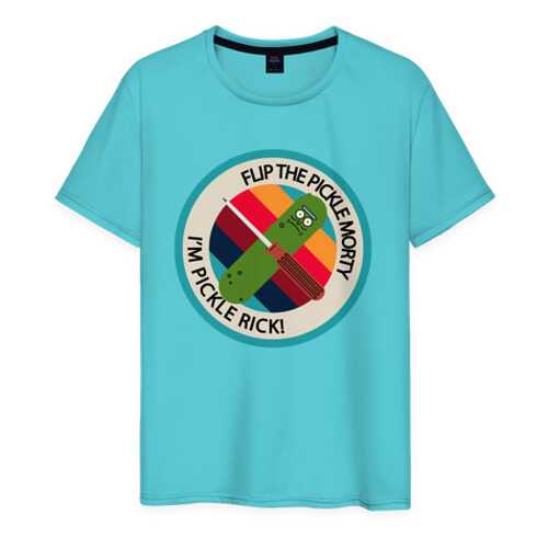 Футболка мужская ВсеМайки 1856969 бирюзовая XXXL в Wildberries