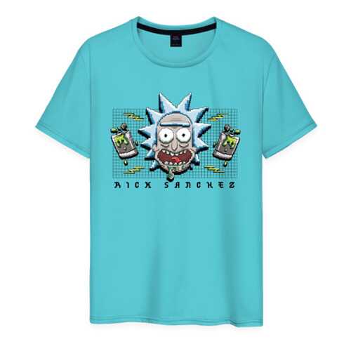 Футболка мужская ВсеМайки 2560407 бирюзовая XS в Wildberries