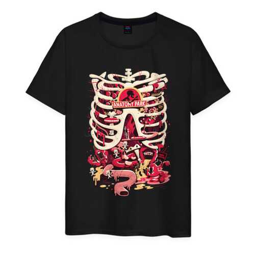 Футболка мужская ВсеМайки Anatomy park черная 4XL в Wildberries