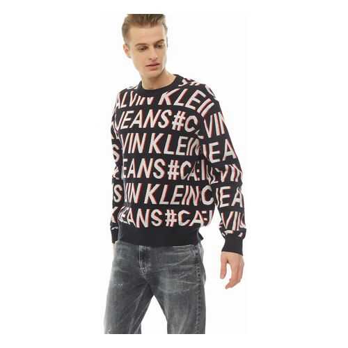 Джемпер мужской Calvin Klein Jeans J30J314935.0GO0 черный XXL в Wildberries