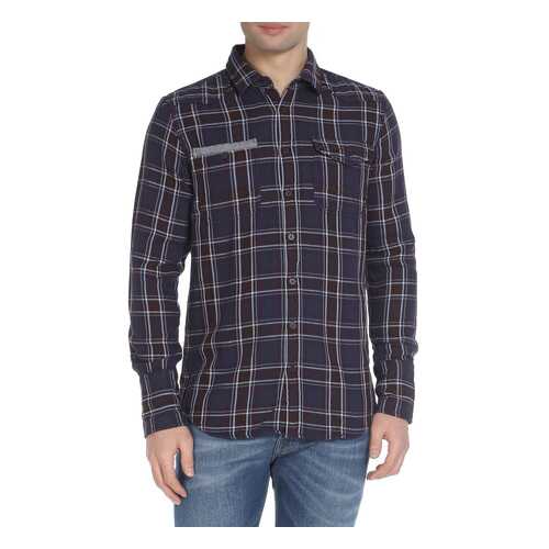 Рубашка мужская Amsterdenim AM1603433 синяя L в Wildberries