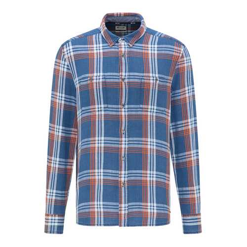 Рубашка мужская MUSTANG 1009004-11616 синяя M в Wildberries