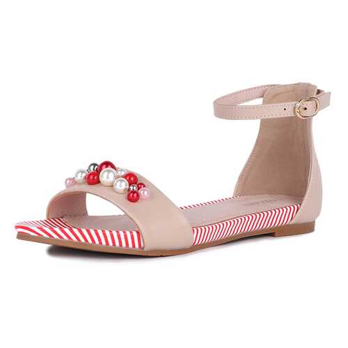 Сандалии женские T.Taccardi K0558PT-1A бежевые 41 RU в Wildberries