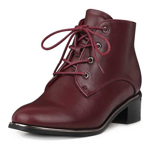 Ботильоны женские T.Taccardi K0575MH-1A бордовые 39 RU в Wildberries
