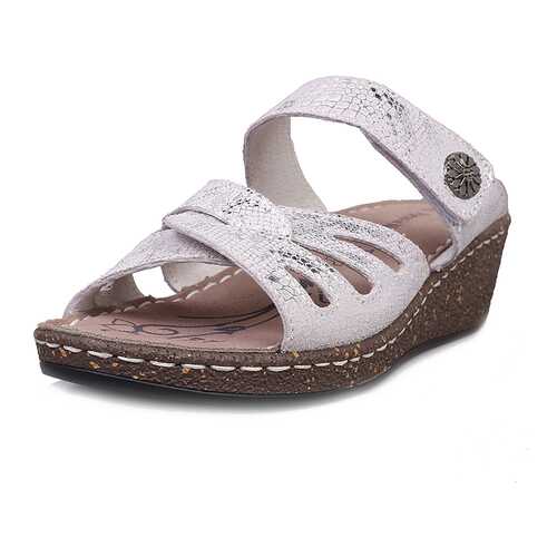 Сабо женские Alessio Nesca Comfort 00506190 серебристые 38 RU в Wildberries
