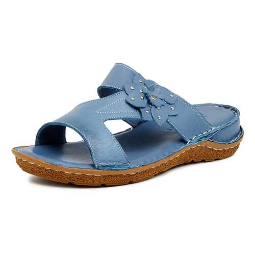Шлепанцы женские Alessio Nesca Comfort 710018219 голубые 38 RU в Wildberries