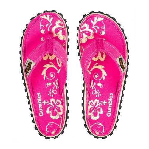 Шлепанцы женские Gumbies Islander Canvas Pink Hibiscus 2020 (39) в Wildberries
