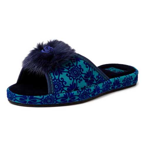 Шлепанцы женские Smile of Milady 01106380 синие 38 RU в Wildberries