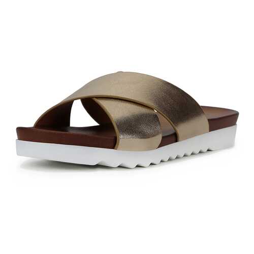 Шлепанцы женские T.Taccardi 00906430 золотистые 37 RU в Wildberries