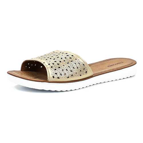 Шлепанцы женские T.Taccardi 710018125 золотистые 37 RU в Wildberries