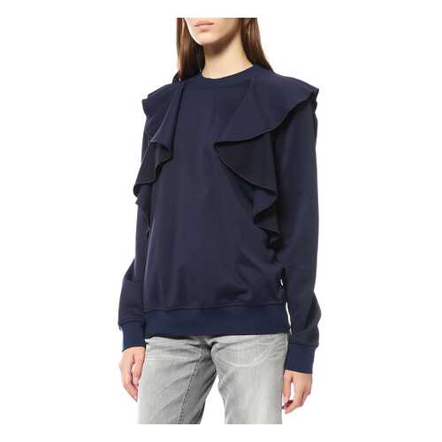 Толстовка женская SPORTMAX CODE 676-SPC79260486 синяя M в Wildberries