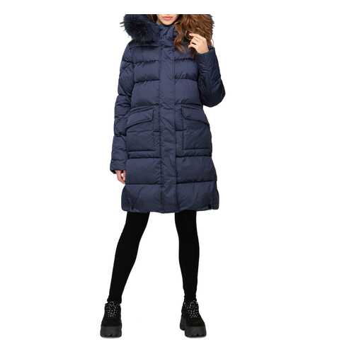 Пуховик-пальто женский Volcante VMF 190119 - DARK NAVY синий 44 RU в Wildberries