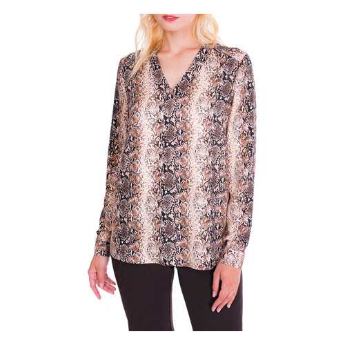 Блуза женская Argent VZR909629 коричневая 44 RU в Wildberries