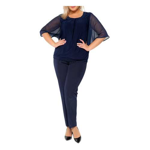 Блуза женская KR 4274 синяя 58 RU в Wildberries