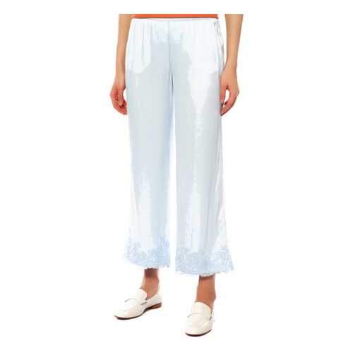 Брюки женские ERMANNO 42TPL09 голубые 40 IT в Wildberries