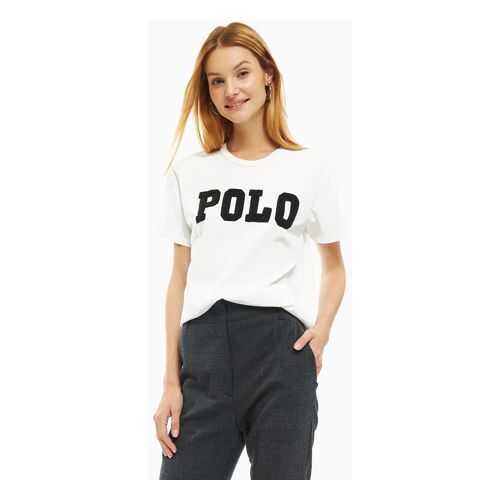 Футболка женская Polo Ralph Lauren 211763498001 белая XS в Wildberries