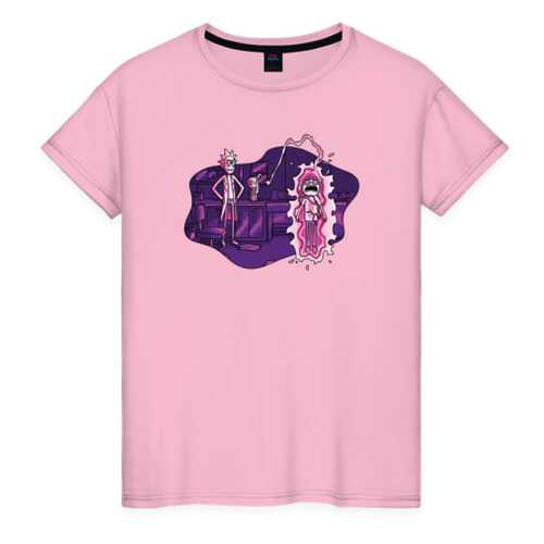 Футболка женская ВсеМайки 2460881 розовая XXXL в Wildberries