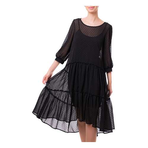 Платье женское Argent VLD900999 черное 46 RU в Wildberries