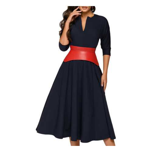Платье женское D&M by 1001DRESS DM01482DB синее L в Wildberries