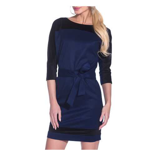 Платье женское Gloss 22326(09) синее 36 RU в Wildberries