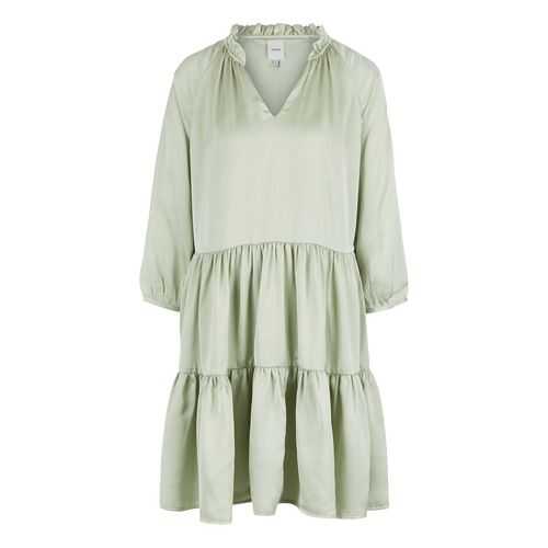 Платье женское ICHI 11156813310 зеленое S в Wildberries