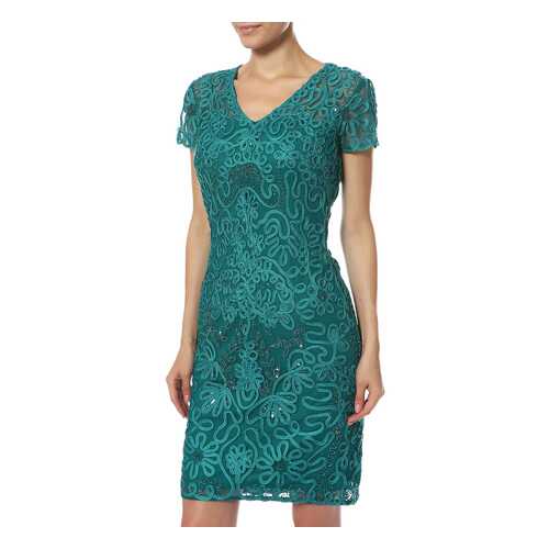 Платье женское JS Collections 5865487 зеленое 2 US в Wildberries