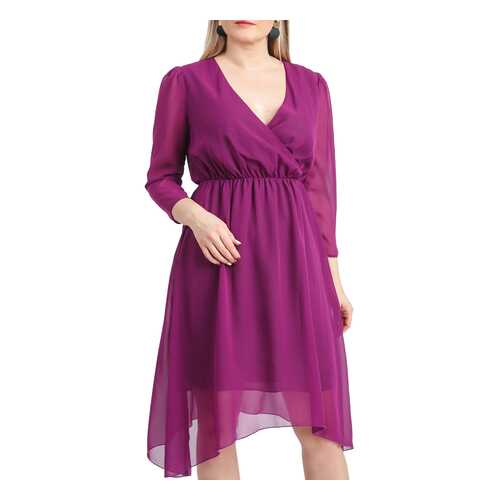 Платье женское LACY S47918(4083-2990) фиолетовое 56 RU в Wildberries